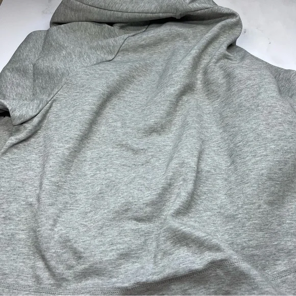 Nike Tech Fleece Hoodie Heather Grey Black Zip Up Sweatshirt Plus - Picture 6 of 8